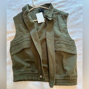 Hunter green Jean vest